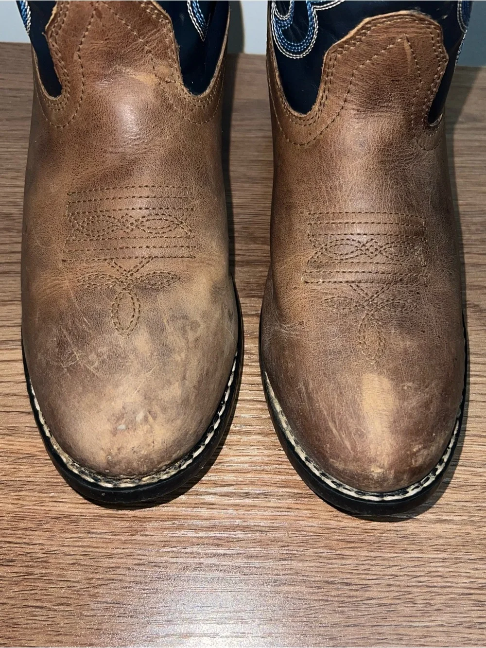 Cody James Boys Holt Two-Tone Embroidered Western Cowboy Boots Size 5
